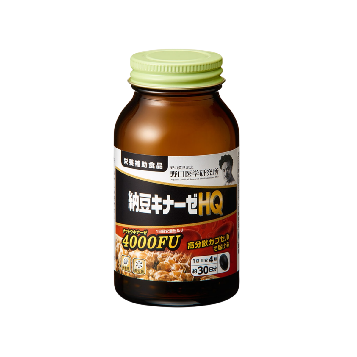 NOGUCHI MEDICAL Nattokinase 4000FU 120 Capsules