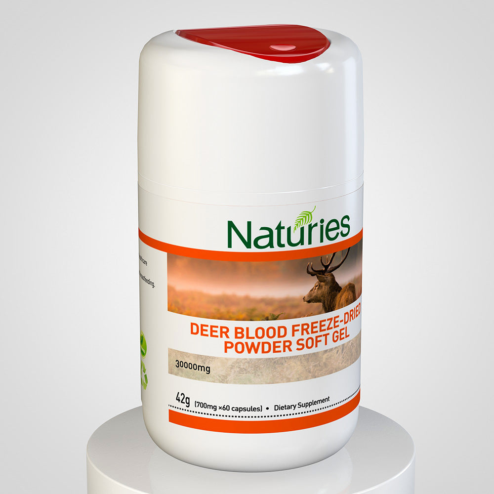 NATURIES Deer Blood Freeze-Dried Powder 60 Capsules