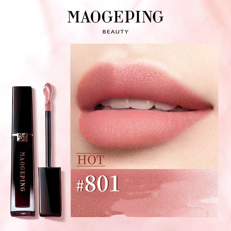 MAOGEPING Soft-Matte Liquid Lipstick Hydrating & Transfer-Proof #801 True Love Pink