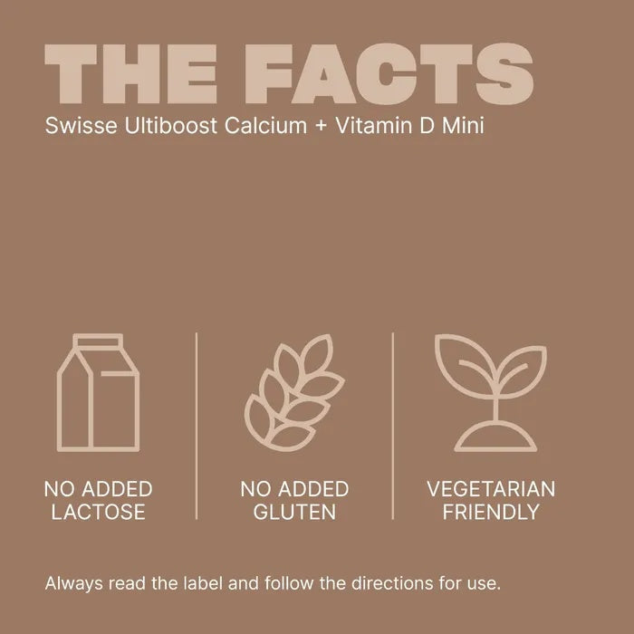 SWISSE Ultiboost Calcium + Vitamin D Mini Tabs 300 Tablets