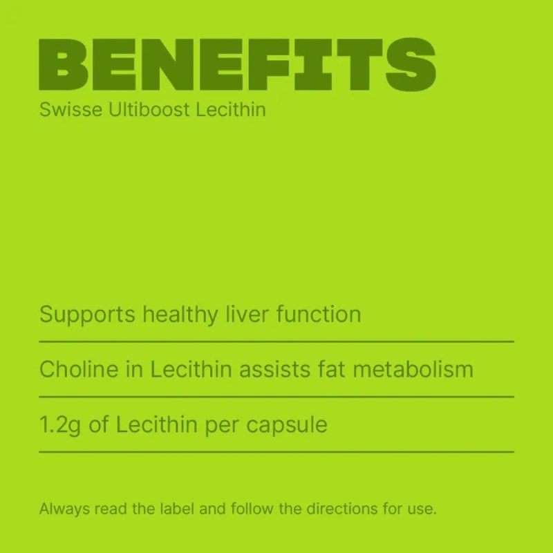 SWISSE Ultiboost Lecithin 120 Capsules