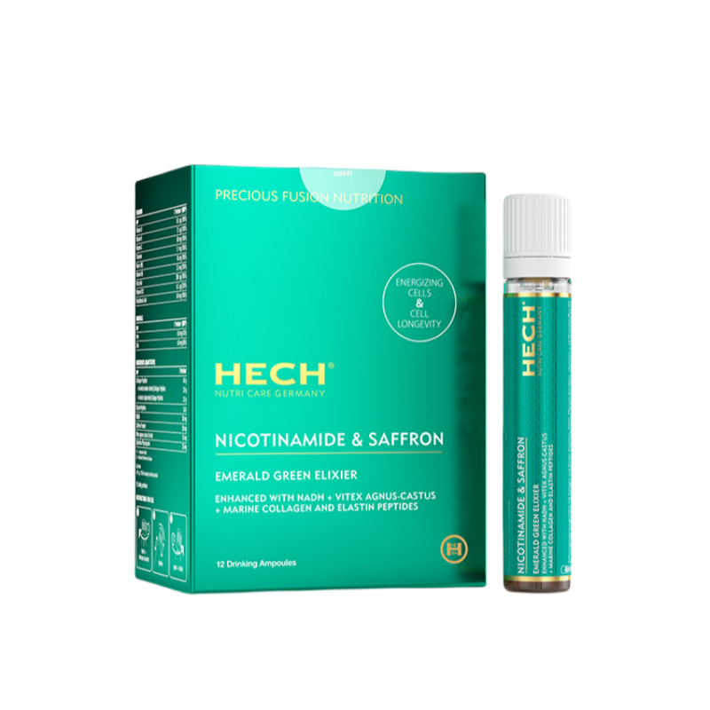 HECH Nicotinamide & Saffron Emerald Green Elixier