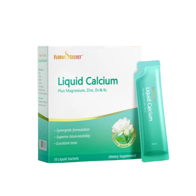 FLORA'S SECRET Liquid Calcium Plus Magnesium, Zinc, D3&K2