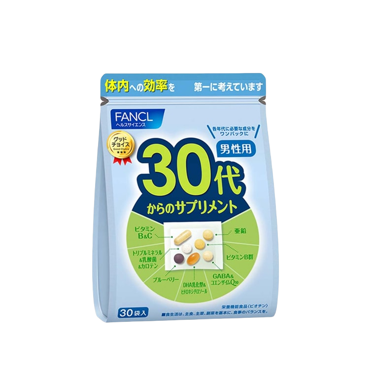 FANCL Comprehensive Nutrition Supplement for Men (30s+) 30 pcs