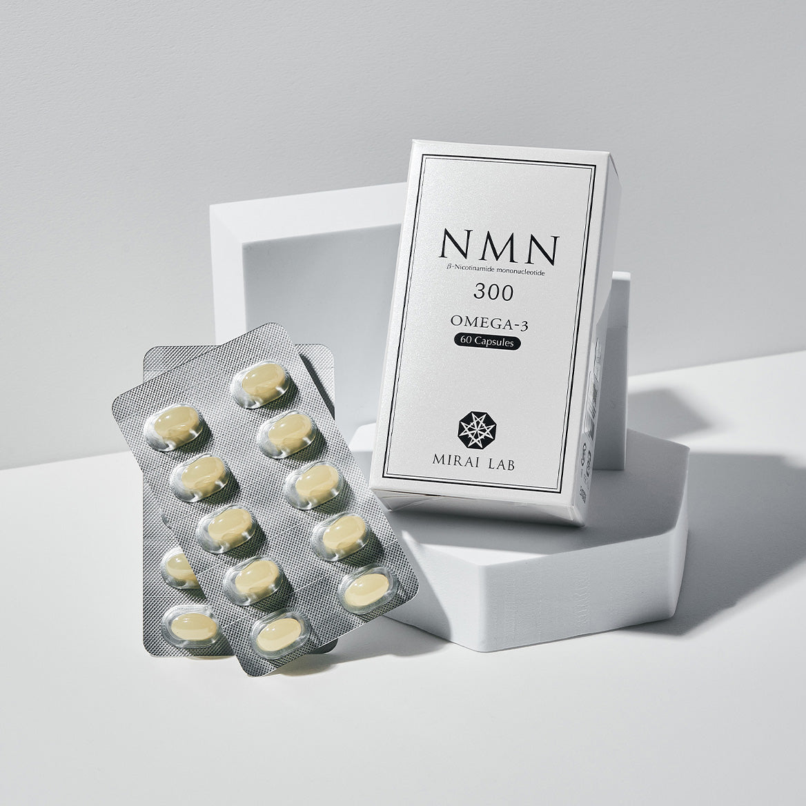 MIRAI LAB NMN 300+ Omega 3 Plus (60 tablets)
