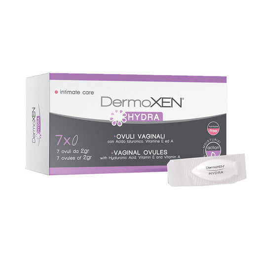 DERMOXEN HYDRA Vaginal Ovules With Aloe and Hyaluronic Acid