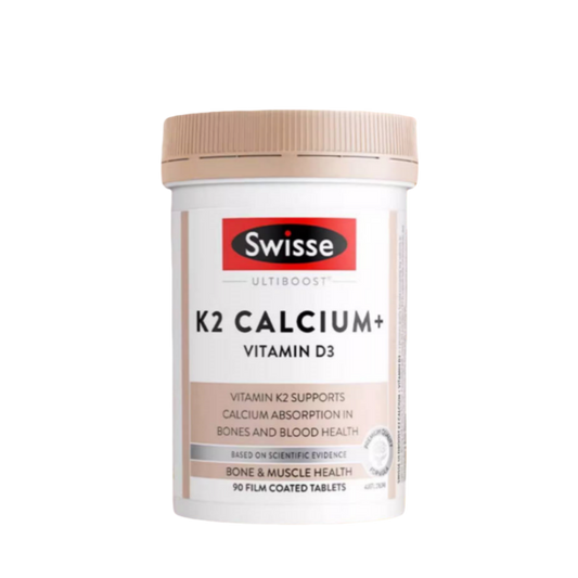 SWISSE Ultiboost K2 Calcium + D3 90 Tablets