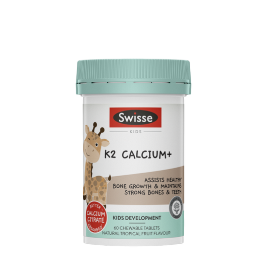 SWISSE Kids K2 Calcium+ 60 Tablets