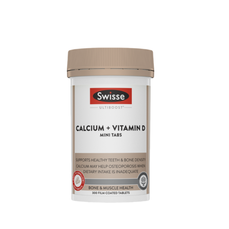 SWISSE Ultiboost Calcium + Vitamin D Mini Tabs 300 Tablets