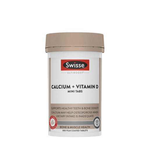 SWISSE Ultiboost Calcium + Vitamin D Mini Tabs 300 Tablets