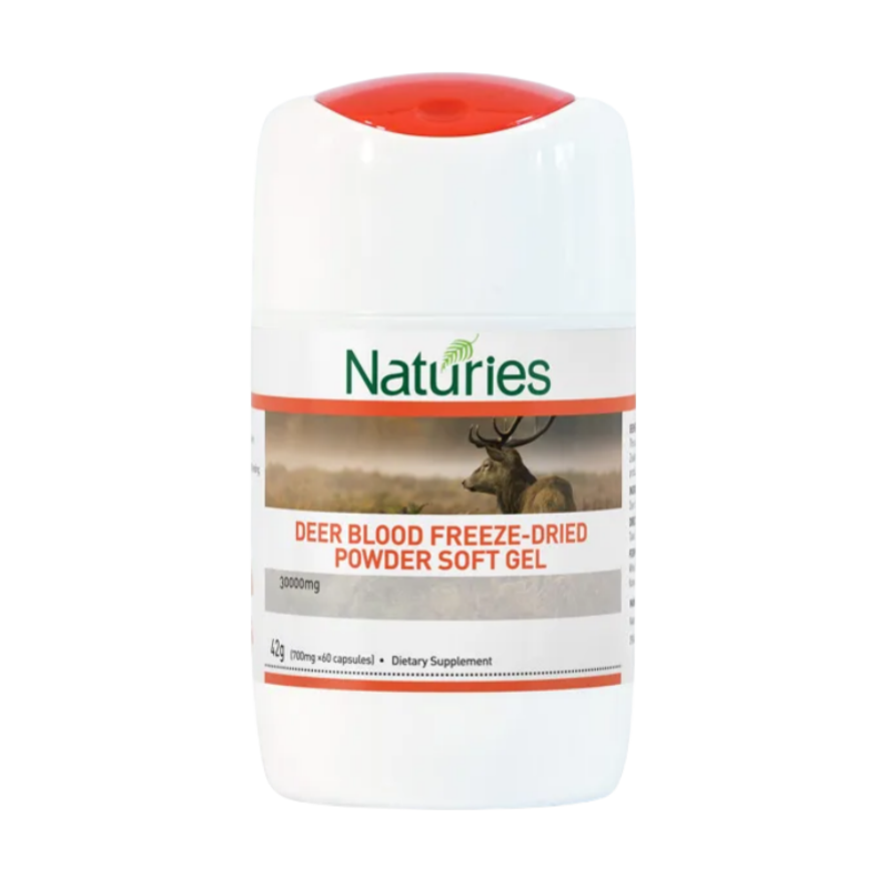 NATURIES Deer Blood Freeze-Dried Powder 60 Capsules