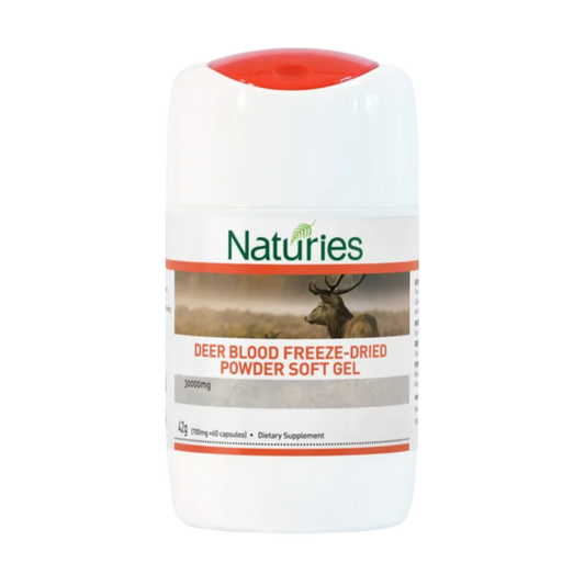 NATURIES Deer Blood Freeze-Dried Powder 60 Capsules