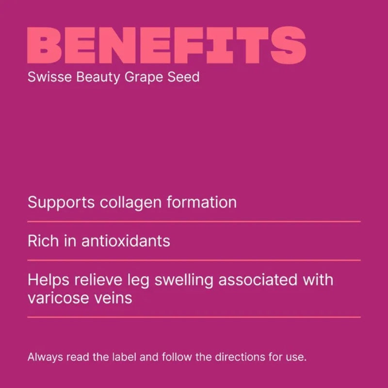 SWISSE Beauty Grape Seed 180 Tablets