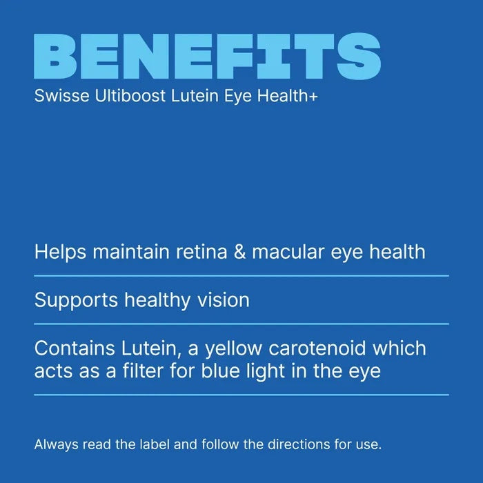 SWISSE Ultiboost Lutein Eye Health+ 60 Tablets