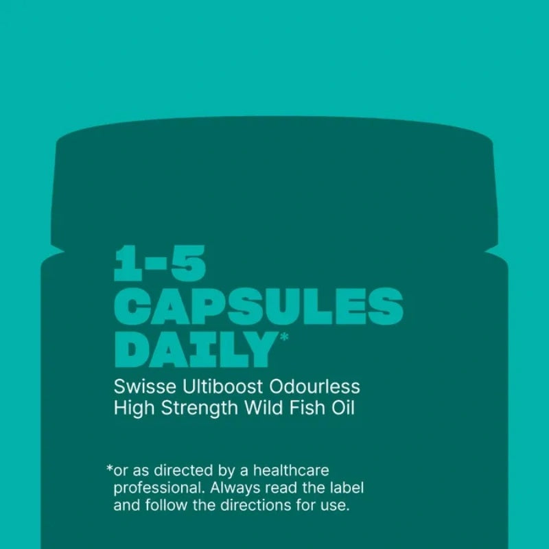 SWISSE Ultiboost Odourless High Strength Wild Fish Oil 400 Tablets