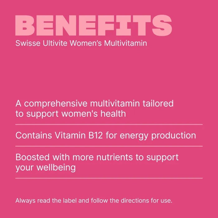 SWISSE Ultivite Women's Multivitamin 30 Tablets